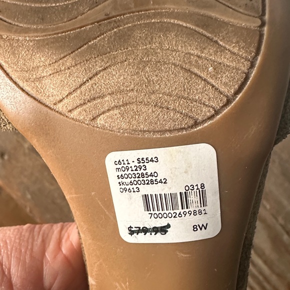 Lane Bryant Khaki Lace-Up Heels - Picture 5 of 5